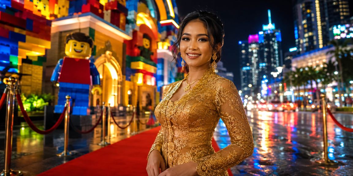 Pengguna Malaysia menggunakan aplikasi kasino qq88asia dengan pakaian tradisional kebaya
